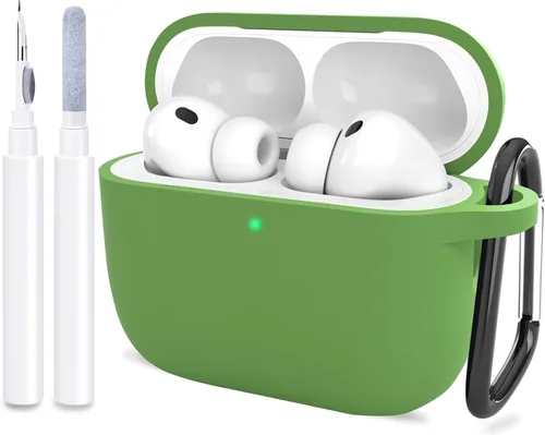 Miniatura 8 de Compatible con AirPods Pro 3, funda protectora de silicona suave con kit de limpieza de llavero para mujeres y hombres para Apple AirPods Pro de 3ª