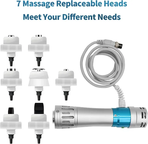 Miniatura 8 de Shockwave Therapy Body Massager Machinie con 7 cabezales de masaje HUANSHI