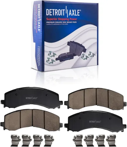 Miniatura 32 de Detroit Axle - Kit de freno trasero para Ford Explorer 2020-2025 2024-2025 Rotores de freno de disco Mustang Pastillas de freno de cerámica