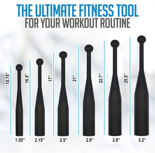 Miniatura 2 de Logest Steel Mace Club de Ejercicio - Mazas Indias de Acero Resistente Perfectas para Entrenamiento de Fuerza y Rehabilitación Mejora el Agarre