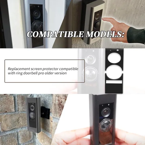 Miniatura 2 de Protector de pantalla de repuesto compatible con Ring Doorbell Pro versión anterior (1 unidad)