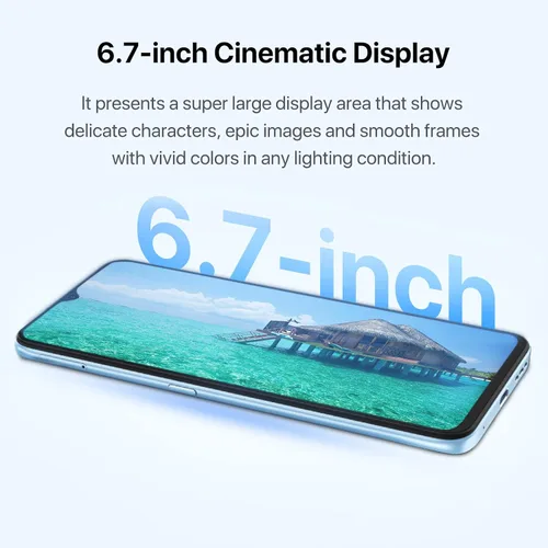 Miniatura 5 de UMIDIGI Teléfono celular, F3 8GB+128GB Smartphone desbloqueado, cámara triple AI de 48MP, pantalla completa HD de 6.7 pulgadas, batería de 5150 mAh