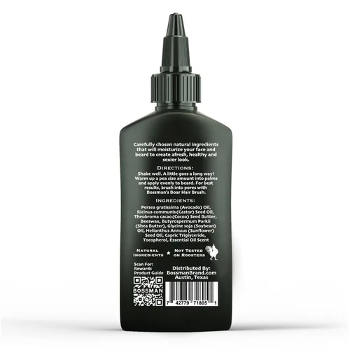 Miniatura 9 de Bossman Paquete de aceite de gelatina para barba para hombre, paquete de 2, 8 onzas (Royal Oud + Vetiver X Scents), suaviza, hidrata y acondiciona