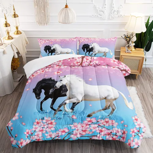 Miniatura 27 de Juego de edredón de tortuga con aguada oceánica, juego de ropa de cama de tortuga para cama individual, juego de cama con peces tropicales y vida