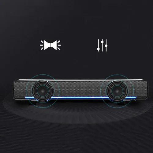 Miniatura 5 de Yosoo Barra de sonido con cable para Smart TV: altavoz portátil universal, compatible con entrada de audio de 0.138 in, cuenta con sonido envolvente