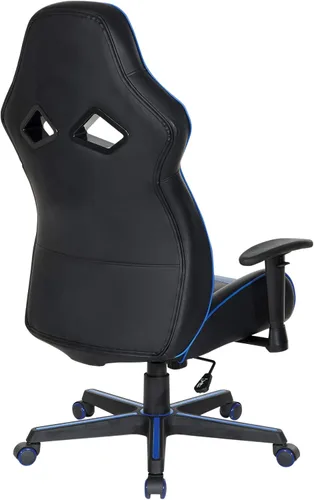 Miniatura 12 de OSP Home Furnishings Vapor - Silla ergonómica ajustable de piel sintética con respaldo alto y asiento de resorte helicoidal y flujo de aire