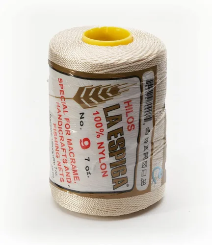 Miniatura 24 de N° 9 - 100% Cordón de Hilo de Nylon Omega para Tejer y Crochet - 01 Blanco