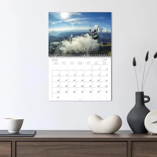 Miniatura 3 de Parapente - entre el cielo y la tierra (calendario mensual de pared 2025 11.7 x 16.5 pulgadas (abierto), calendario de 14 meses CALVENDO