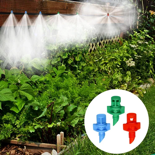 Miniatura 4 de 150 emisores de riego por goteo, cabezales de micro aspersores, rociadores de refracción de rociadores para plantas, sistema de agua de césped