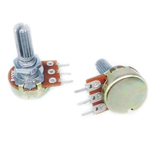 Miniatura 3 de 10 unids 3.3 ft ohmios lineal cono rotativo potenciómetro panel pote B1M 0.787 in