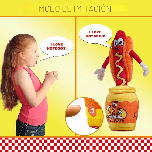 Miniatura 3 de Gagster Gusano de goma bailarín, juguete interactivo para hablar y cantar, ilumina y repite lo que dices, divertido juguete animatrónico para niños