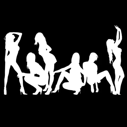 Miniatura 6 de 3 pares de calcomanías sexy de ángel y chica demonio, pegatinas de vinilo traviesas y bonitas, troqueladas, de bueno y malo, para ventanas, autos