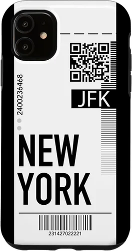 Miniatura 8 de Funda para iPhone 13 Pro Max New York Air Flight Ticket Phone Case