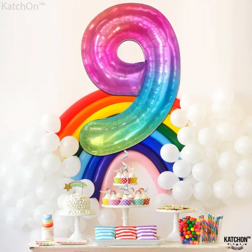 Miniatura 161 de KatchOn, Globo grande azul número 2 de 40 pulgadas Decoraciones de cumpleaños de Baby Shark para niño de 2 años Globo azul número 2 Globo