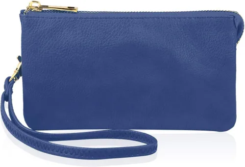 Miniatura 8 de RIAH FASHION Monedero convertible de piel sintética - Mini bolso de mano desmontable cadena bandolera correa soporte para teléfono