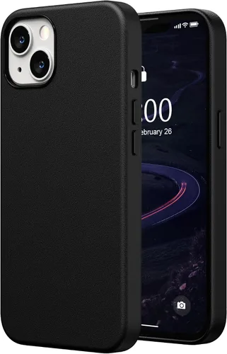 SURPHY Compatible con iPhone 13, funda de piel sintética de alta calidad (con botones metálicos y forro de microfibra) para 13 (6.1 pulgadas 2021),