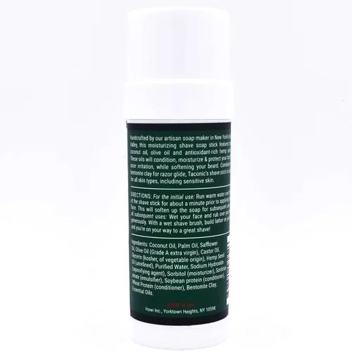 Miniatura 3 de Taconic Shave Jabón de afeitar en barra con aceites de semillas ricos en antioxidantes para un afeitado suave (menta de eucalipto)