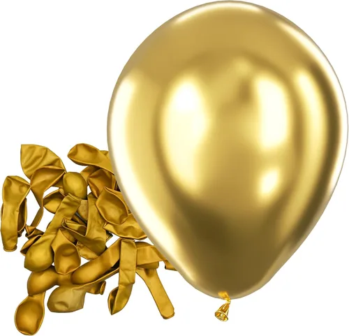 Miniatura 149 de Bezente - Globos de 12 pulgadas de látex con confeti para bodas, graduaciones, despedidas de soltera y cumpleaños, aptos para helio, dorado, 60