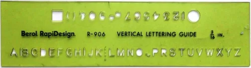 Miniatura 13 de Plantilla de letras y números verticales góticos, tamaño de 1 pulgada, 1 cada uno (R918)