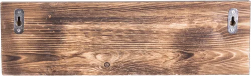 Miniatura 7 de MyGift Perchero de pared de madera quemada y perchero para sombreros con diseño de accesorio de tubería de 3 ganchos