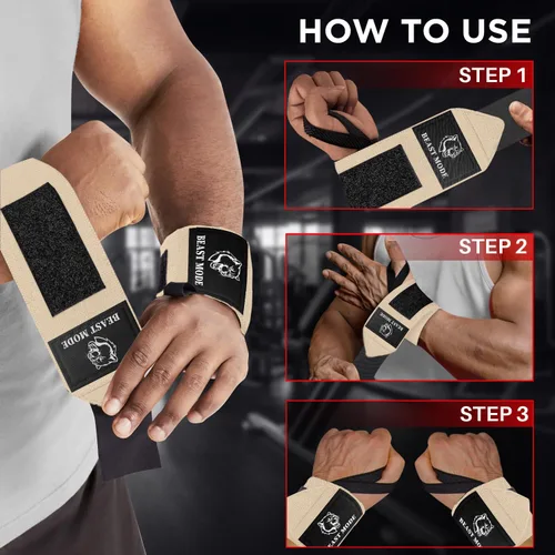 Miniatura 7 de TECEUM Weightlifting 18" & 12" Wrist Wraps with Thumb Loop – Heavy Duty Wrist Workout Braces for Men and Women – Ideal for Powerlifting, Strength
