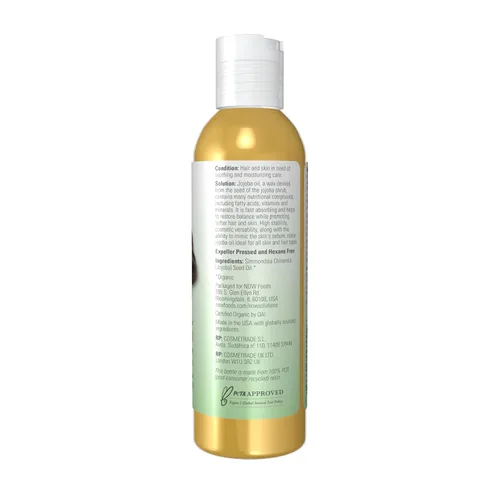 Miniatura 2 de Aceite de jojoba orgánico NOW, 4 oz
