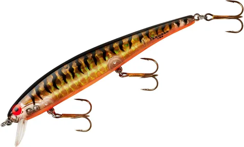 Miniatura 18 de Bomber Señuelos Long A Slender Minnow Jerbait Señuelo de Pesca a rayas (Baby Striper)