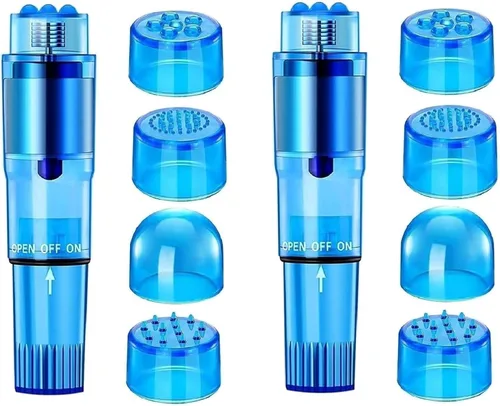 Miniatura 7 de Mini herramienta de masaje portátil pequeña con 4 cabezales, bolsillo masajeador para mujeres, cuello, hombro, cara, espalda, pies, músculos