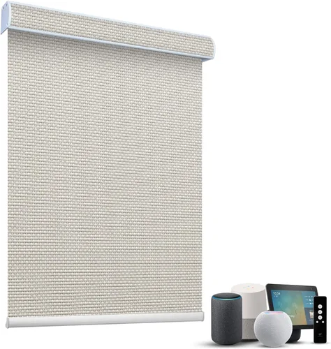 Miniatura 23 de SmartWings Persianas Motorizadas con Sombras para Ventana Control Remoto Funciona con Thread Apple Homekit Z-Wave Alexa 100% Blackout de Doble Cara