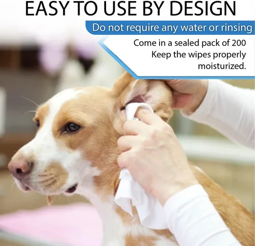 Miniatura 6 de Toallitas para perros y gatos, 200 toallitas de limpieza multiusos para mascotas, toallitas para orejas de perro, aseo rápido y fácil para vagos