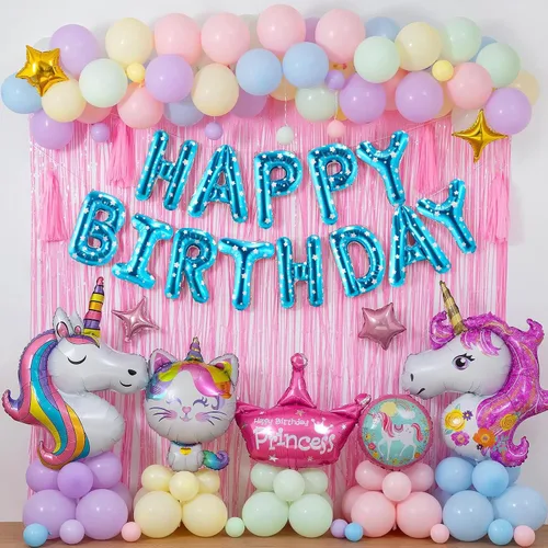 Miniatura 4 de CANREVEL Cartel de feliz cumpleaños, 13 letras de papel de aluminio de Mylar de 16 pulgadas, decoraciones de fiesta de cumpleaños para niños