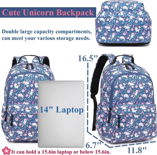 Miniatura 3 de Leaper Mochila kawaii para laptop para niñas y niños, mochila de viaje para niños, mochila escolar linda para la universidad