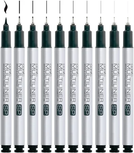 Miniatura 2 de Copic – Marcador de tinta negra SP, multidelineador, punta de 0.3