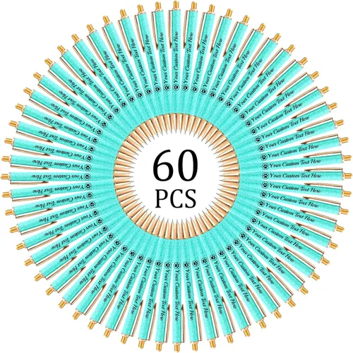 Miniatura 52 de Hasta 100 bolígrafos personalizados con nombre a granel, bolígrafo con purpurina de impresión personalizada, grabado gratis, texto con logotipo