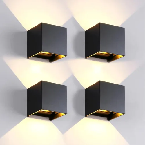 Miniatura 17 de 2 piezas de luces de pared G9 para exterior/interior, apliques de pared con luces hacia arriba y abajo, IP65 impermeables, iluminación moderna