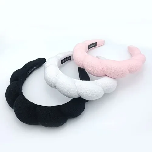 Miniatura 8 de Diadema de spa para mujer, diadema de esponja para lavar la cara, diadema de maquillaje, diadema de cuidado de la piel, diadema de spa, diadema