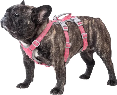 Miniatura 24 de Huntboo Arnés para perro a prueba de escape, arnés reflectante con mango acolchado, transpirable, duradero, chaleco ajustable para perros medianos