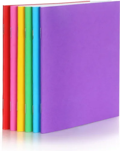 Miniatura 2 de Tamaki Paquete de 6 libros coloridos en blanco para que los niños escriban, dibujen, lindo cuaderno de bocetos para niños, 6