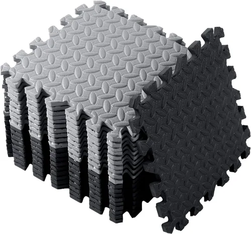 Miniatura 4 de Shihanee Azulejos de Piso de Espuma para Bebés, Tapetes de Piso de Espuma, Tapetes de Juego a Granel con Bordes Entrelazados para Sala