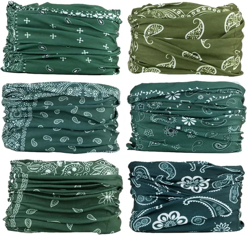Miniatura 14 de Polaina para el cuello Máscara Bufanda para la cara Bandana Cobertura de tubo Tocado Pasamontañas Diadema Envoltura para la cabeza para hombres
