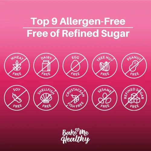 Miniatura 6 de Bake Me Healthy Mezcla para hornear brownie de chocolate amargo sin gluten, brownie vegano, sin OMG, 35% menos azúcar, apta para alérgicos, a base