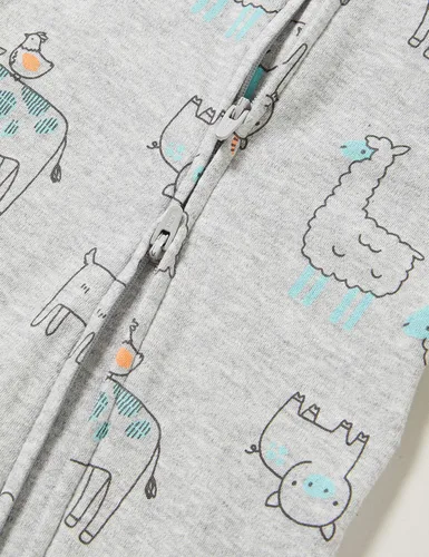 Miniatura 4 de Simple Joys by Carter's Baby Boys' 2-Way Zip Cotton Footed Sleep and Play, Pack of 2