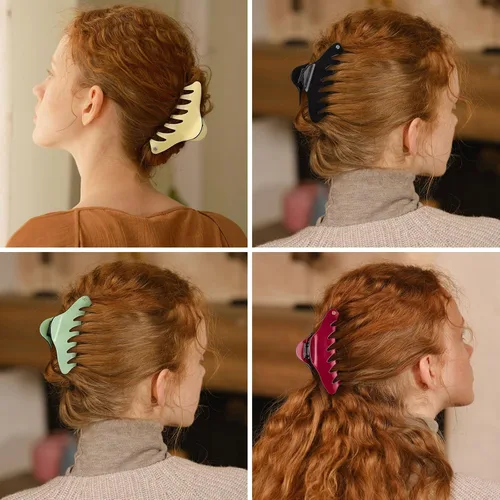 Miniatura 7 de EVITA PERONI Pinzas grandes para el cabello para mujer, pinzas de pelo de 4.7 pulgadas para cabello fino y rizado, pinzas grandes, pinzas