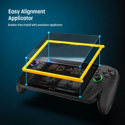 Miniatura 3 de magglass Protector de pantalla con bloqueo de luz azul para ASUS ROG Ally, protector de pantalla de vidrio templado de cobertura completa