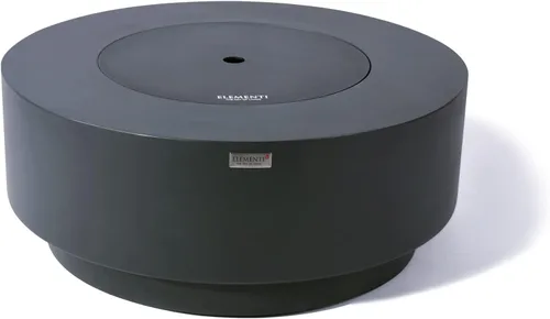 Miniatura 4 de AMS Chimenea Elementi Plus Nimes Mesa redonda de gas propano de hormigón gris oscuro (propano líquido)