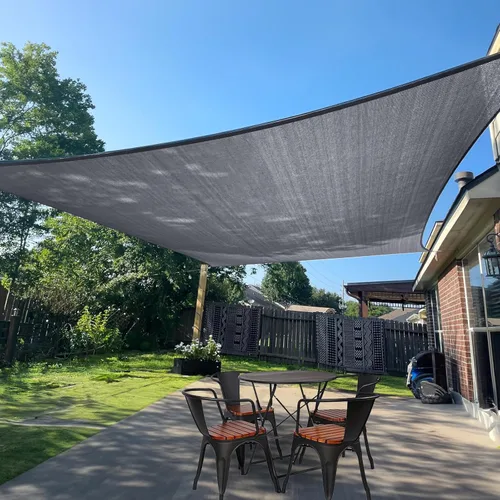 SUNLAX Toldo tipo vela, forma de rectángulo, protección ultravioleta, permeable, para exteriores y patio trasero (hacemos tamaño personalizable),