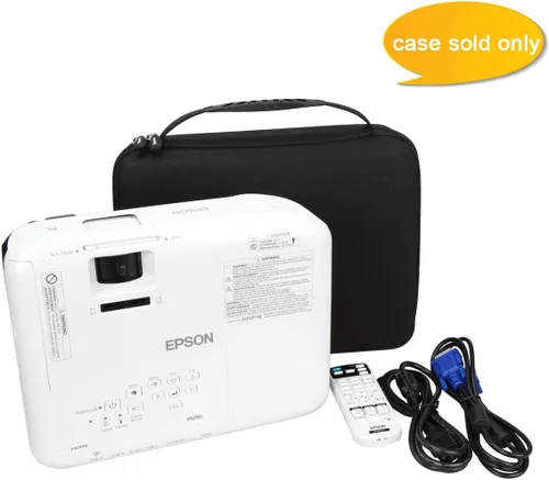 Miniatura 6 de Aproca Funda compatible con proyector Epson EX3290 / EpiqVision Flex CO-W01 / VS250 SVGA de 3 chips 3LCD WXGA, bolsa de almacenamiento portátil