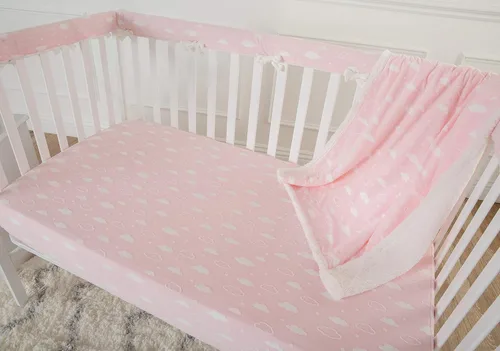 Miniatura 4 de TL Care Heavenly Soft - Sábana bajera ajustable de felpilla Chenille para cuna de 28" x 52", cálida y acogedora, sábana de felpilla neutra, nube 3D