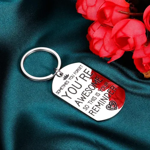 Miniatura 5 de Regalos de regreso a clases para hijo, hija de parte de mamá, papá, primer día de escuela, regalo inspirador para amigo, mejor amiga, llavero