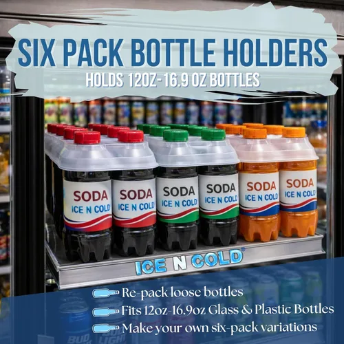 Miniatura 4 de Paquete de 6 botellas de plástico o vidrio de 12oz-16.9oz (225 unidades)
